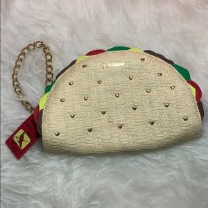 Betsey Johnson Taco Wristlet